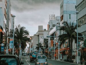 Straat op Okinawa
